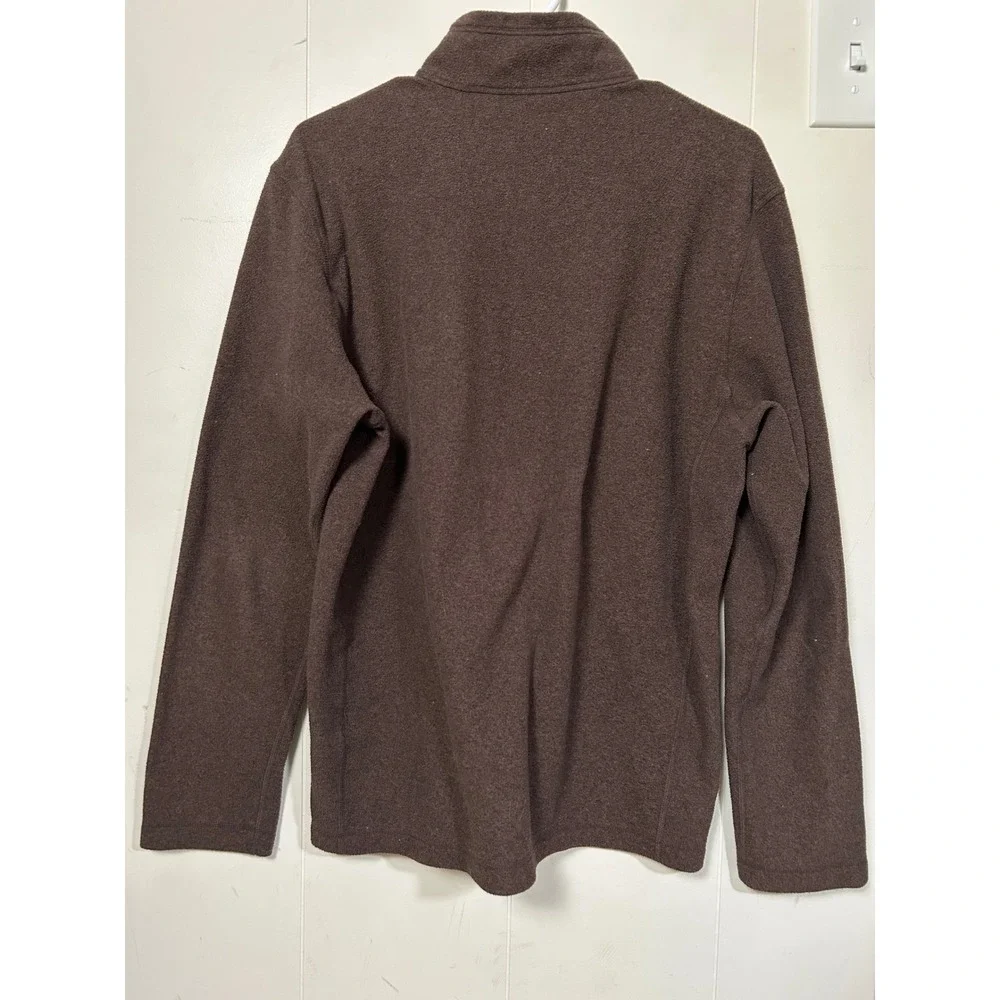 The North Face Men Brown Gray Quarter Zip Fleece Pullover Jacket Gorpcore Hike M